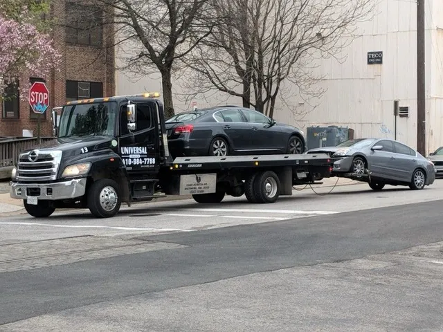 Private Property Impound Towing - Universal Towing Baltimore MD professional service